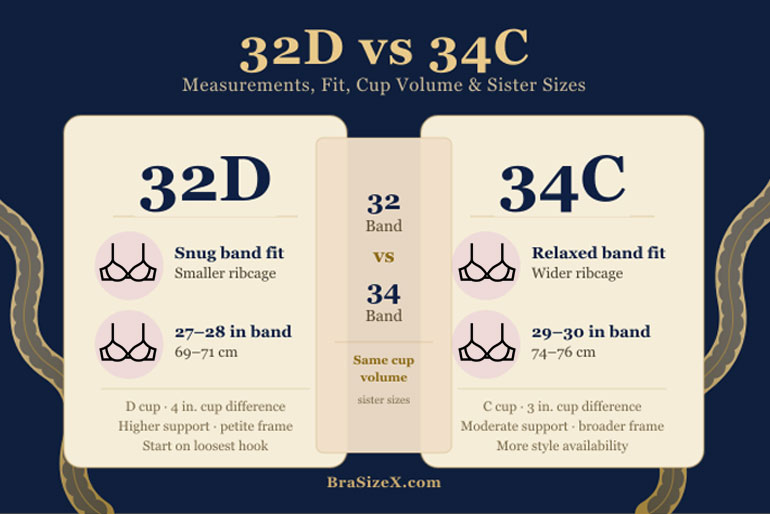 32D vs 34C