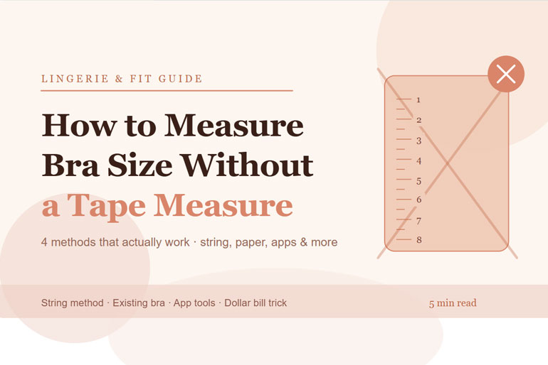 How to Measure Bra Size Without a Tape Measure